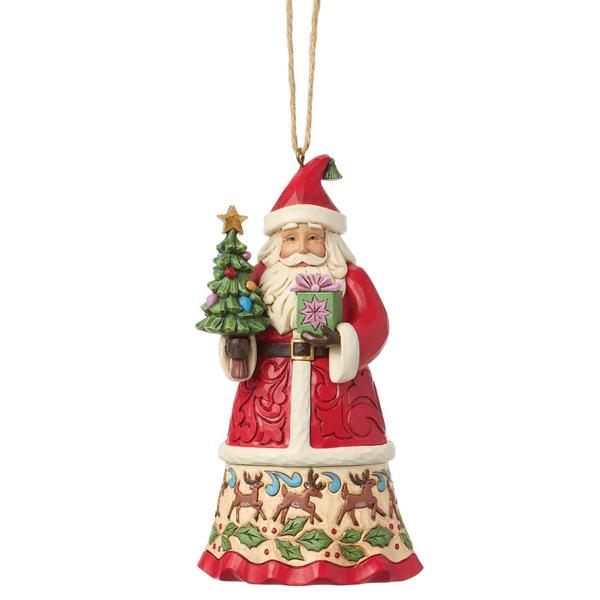 Jim Shore Santa with Gifts Ornament - image 