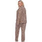 Plus Size White Mark Leopard Long Sleeve Pajama Set - image 2
