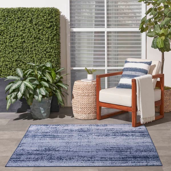 Nourison Essentials Abstract Indoor/Outdoor Square Rug