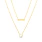 Bar CZ D/C Cable Necklace - image 1
