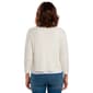 Womens Nina Leonard 3/4 Sleeve Seam Texture Shrug - image 3