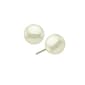 1928 Gold-Tone 8MM Simulated Pearl Stud Earrings - image 1