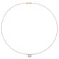 Gemstone Classics&#8482; 14kt. Rose Gold Floating Halo Necklace - image 4