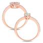 Gemstone Classics&#8482; 10kt. Rose Gold Aquamarine Teardrop Ring - image 4