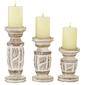 9th & Pike&#40;R&#41; Farmhouse-Style Wooden Candle Holders - Set of 3 - image 1