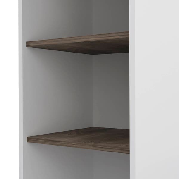 FM FURNITURE Arizona White Kitchen Cart