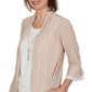 Petite Alfred Dunner Grand Bazaar Stripe Two in One Blouse - image 5