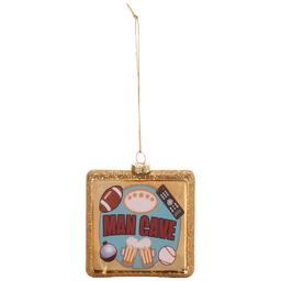Glass Man Cave Ornament