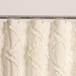 Lush Décor® Ruffle Diamond Shower Curtain