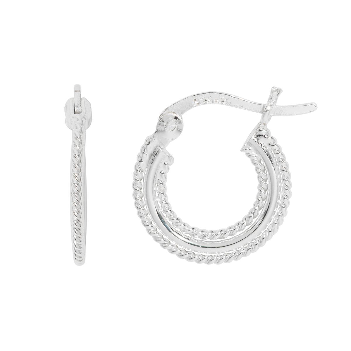 Danecraft 24kt. Gold Over Sterling Silver Flat Baby Hoop...