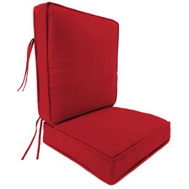 Jordan Manufacturing Veranda Red 2pc. Deep Seat Chair Cushions