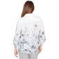 Petite Alfred Dunner Al Fresco Floral Button Front Blouse - image 2