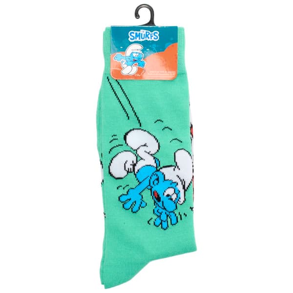 Mens Centric Brands Smurf Fallin'' Crew Socks - Teal - image 
