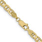 Mens Gold Classics&#8482; 10kt. 4.5mm Concave Anchor Necklace - image 3