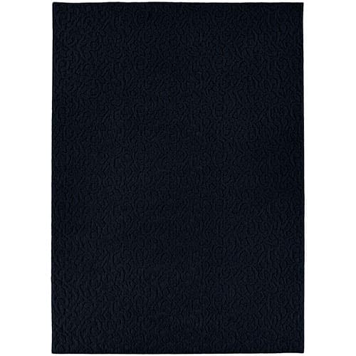 Garland Ivy Solid Rectangular Area Rug - Navy