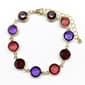 Ashley Cooper(tm) Gold Multi Color Stone Link Bracelet - image 1