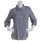 Womens Tommy Hilfiger 3/4 Roll Sleeve Button Down Checkered Top - image 1