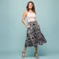 Womens 24/7 Comfort Apparel Black Geometric Pocket Midi Skirt - image 5