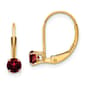 Gemstone Classics&#40;tm&#41; 14kt. Gold Garnet Drop Earrings - image 1
