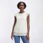 Petite Kasper Cap Flutter Sleeve Allover Lace Blouse - image 1