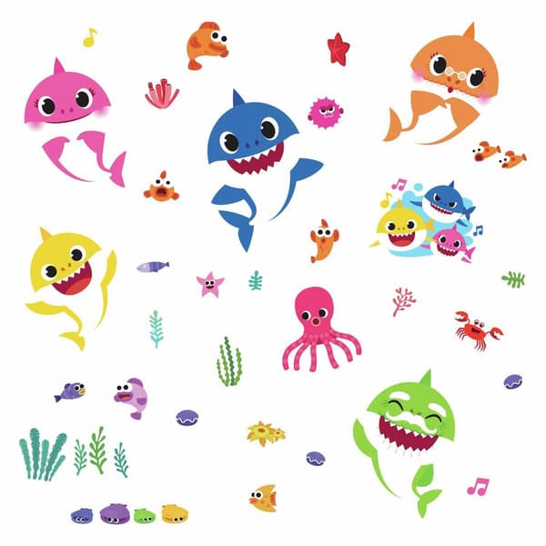 RoomMates® Baby Shark Peel &amp; Stick Wall Decal Set