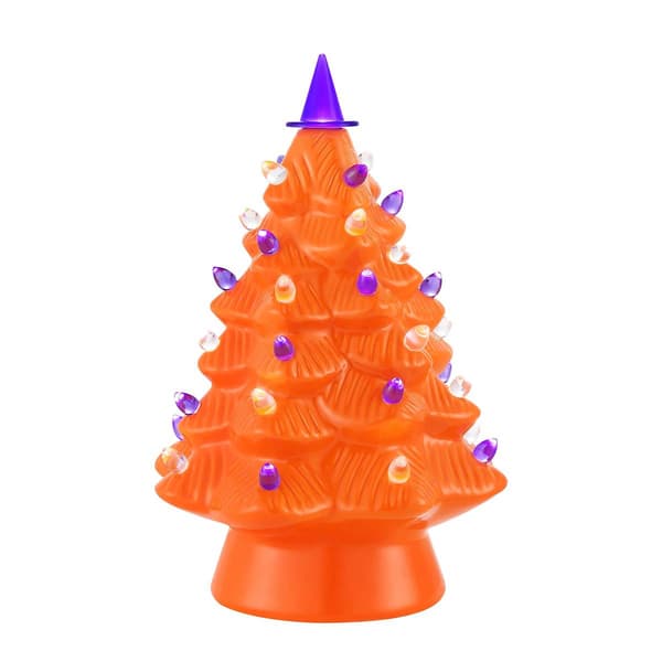 Mr. Christmas 5in. Orange Tree with Hat Topper - image 