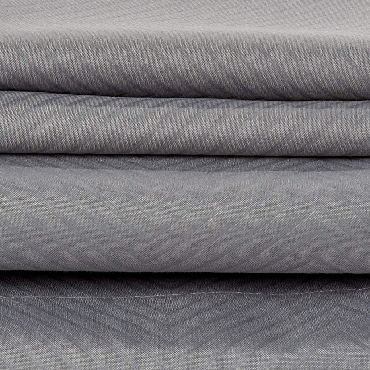 Hotel Suites Collection 6pc. Chevron Embossed Sheet Set - Grey
