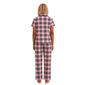 Juniors Derek Heart Short Sleeve Dumfries Plaid Pajama Set - image 3