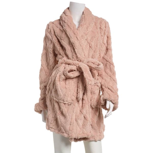 Womens Laura Ashley&#40;R&#41; Long Sleeve Sherpa Shawl 36 Wrap Robe - image 