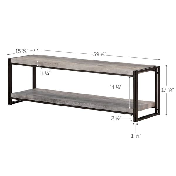 South Shore Gimetri Driftwood Grey TV Stand
