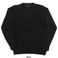 Mens Tricot Solid Herringbone Crew Sweater - image 3