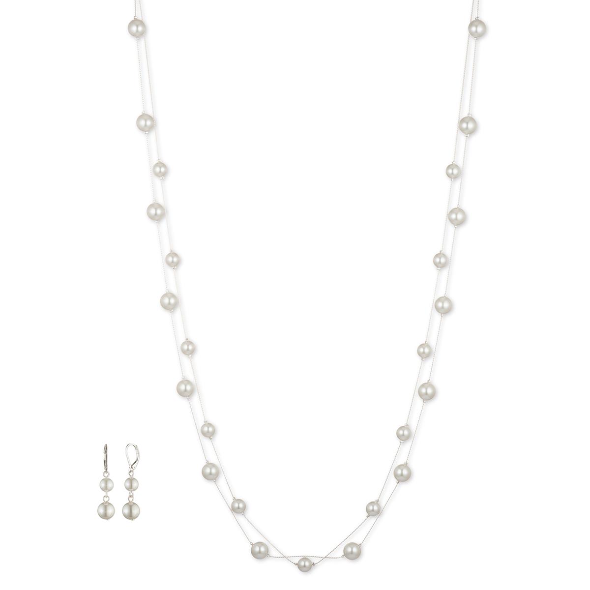 You’re Invited Pearl Earrings & Necklace Set