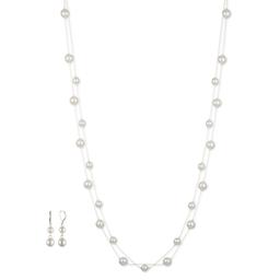 You're Invited Pearl Earrings & Necklace Set