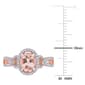 Gemstones Classics™ 14kt. Rose Gold Morganite Halo Twist Ring - image 5
