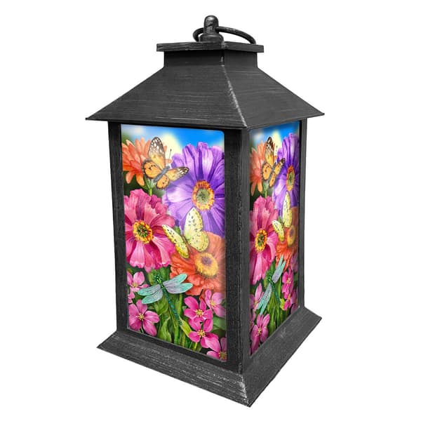 Briarwood Lane Zinnias in Bloom Lantern - image 