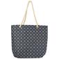 Renshun Quilted Geometric Tote - Black/White - image 3