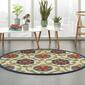Nourison Aloha Vines Contemporary Indoor/Outdoor Round Rug - image 6