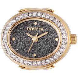 Womens Invicta Black Dial Quartz Mini Ring Watch - 49601