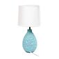 Simple Designs Textured Stucco Ceramic Oval Table Lamp - image 3