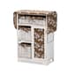 Baxton Studio Abril White Wood Drop Leaf Ironing Board Cabinet - image 1