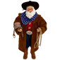 Santa''s Workshop 12in. Cowboy in Duster Claus - image 1