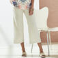 Womens Per Se Solid Linen Capri Pants - image 1