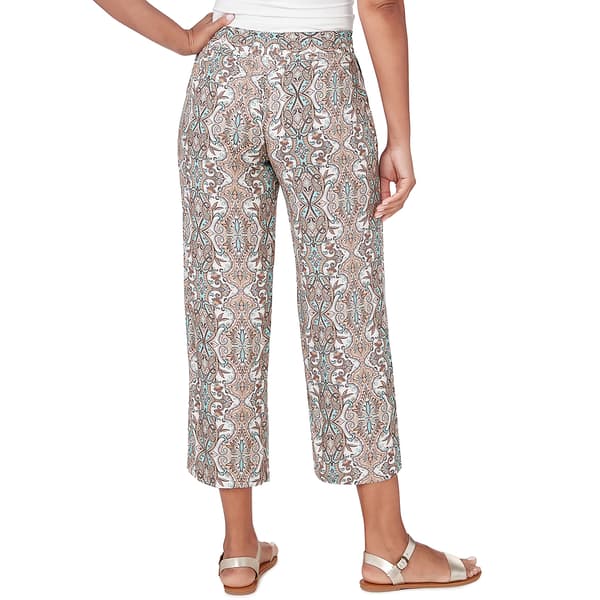 Plus Size Skye’s The Limit Soft Side Wide Leg Paisley Capri Pants Boscov's