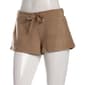 Juniors Eye Candy Brushed Waffle Tie Front Shorts - image 1