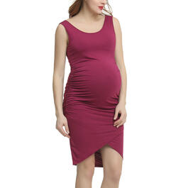 Womens Glow & Grow&#40;R&#41; Tulip Hem Maternity Midi Dress