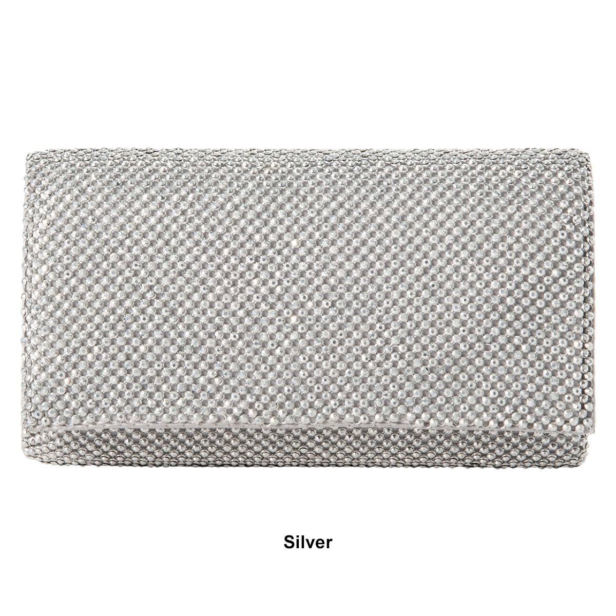 Jessica McClintock Cassie Diamonte Flap Clutch