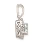 Pure Fire 14kt. White Gold Aquamarine Halo Pendant - image 3