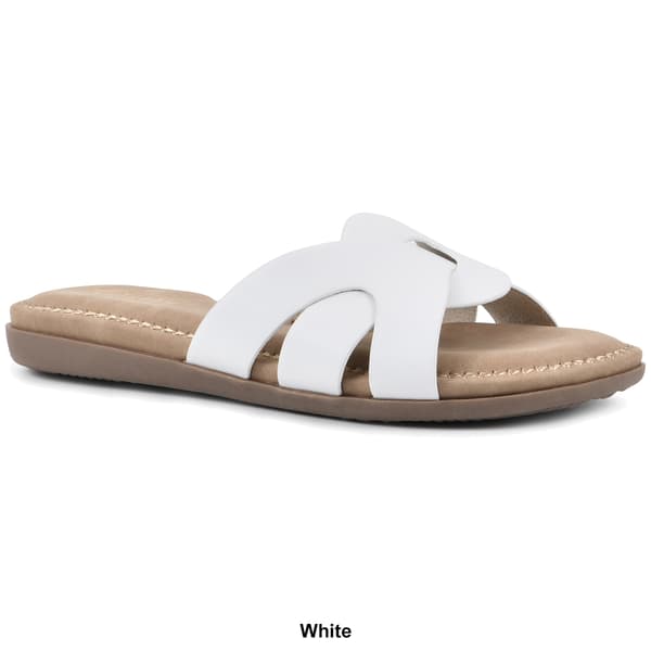 Womens Cliffs by White Mountain Fortunate Slide Sandal