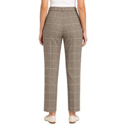 Womens Zac & Rachel Pull On Plaid Millennium Pants