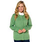 Plus Size Linda Matthews Long Sleeve Button Front Solid Cardigan - image 1